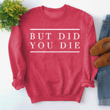 But Did Pullover für Damen mit Rundhalsausschnitt und Buchstabenmuster