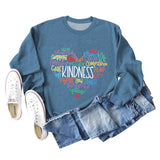 Love Generativity Fashion Loose Letter Long Sleeve Round Neck Sweater Girl