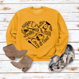 Rundhals-Oberteil, langärmliger Pullover aus Sugar Oil Vanilla
