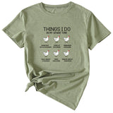 Fashion Things I Do In My Spare Casual Short Sleeve T-Shirt