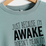 JUSTE PARCE QUE Sweat-shirt ample à manches longues imprimé lettres