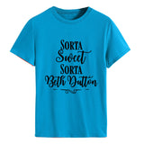 Sorta Sweet Sorta Fashion Damen T-Shirt mit Rundhalsausschnitt und kurzen Ärmeln