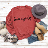 Home Body Round Neck Fashion Autumn and Winter Long-sleeved Loose Large Size Ladies Sweater