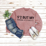 Rundhals-Oberteile, langärmeliges, bedrucktes Sweatshirt mit Buchstaben