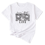Livin That Basketball, Crewneck, Plus-size Women's T-shirt, Short-sleeved Shirt