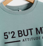 Rundhals-Oberteile, langärmeliges, bedrucktes Sweatshirt mit Buchstaben