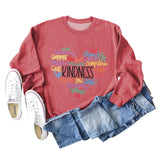 Love Generativity Fashion Loose Letter Long Sleeve Round Neck Sweater Girl