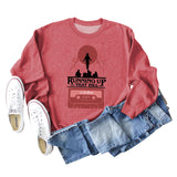 RUNNING UP THAT HILL DAMEN-SHIRT MIT RUNDHALSAUSSCHNITT, LANGARM, SWEATSHIRT IN ÜBERGRÖSSE