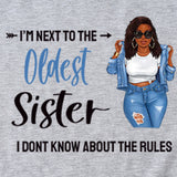 I'M NEXT TO THE Round Neck Fashion Letter Plus Size Womens T-shirt Loose Short Sleeve