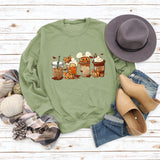 Fashion Printed Round Neck Bottomed Long Sleeved Women's Sweater In Autumn and Winter