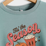 Tis The Reason Letter Rundhals-Pullover für Damen, lockerer, langärmeliger Übergröße