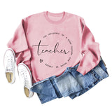 L'INFLUENCE DES LETTRES SWEAT-SHIRT OVERSIZE À MANCHES LONGUES ET COL ROND AMPLE