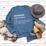 Momsicle Fashion Round Neck Plus Size Printed Women's Long Sleeve Loose Printed Sweater