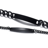 NEHZUS Couples Customize Bracelets Stainless Steel Personalize Jewelry Gift Ideas
