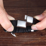 Luxury Multicolor Cross Design Classic Stainless Steel Mens Leather Bracelet 19/21/23 cm Choose Handsome Mens Christmas Gifts