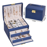 Organisateur De bijoux Portable collier boucles d'oreilles anneaux boîte à bijoux emballage en cuir PU stockage Joyeros organisateur De Joyas