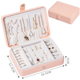 Organisateur De bijoux Portable collier boucles d'oreilles anneaux boîte à bijoux emballage en cuir PU stockage Joyeros organisateur De Joyas