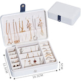 Organisateur De bijoux Portable collier boucles d'oreilles anneaux boîte à bijoux emballage en cuir PU stockage Joyeros organisateur De Joyas