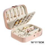 Organisateur De bijoux Portable collier boucles d'oreilles anneaux boîte à bijoux emballage en cuir PU stockage Joyeros organisateur De Joyas
