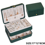 Organisateur De bijoux Portable collier boucles d'oreilles anneaux boîte à bijoux emballage en cuir PU stockage Joyeros organisateur De Joyas
