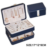 Organisateur De bijoux Portable collier boucles d'oreilles anneaux boîte à bijoux emballage en cuir PU stockage Joyeros organisateur De Joyas