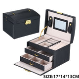 Organisateur De bijoux Portable collier boucles d'oreilles anneaux boîte à bijoux emballage en cuir PU stockage Joyeros organisateur De Joyas