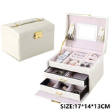 Organisateur De bijoux Portable collier boucles d'oreilles anneaux boîte à bijoux emballage en cuir PU stockage Joyeros organisateur De Joyas